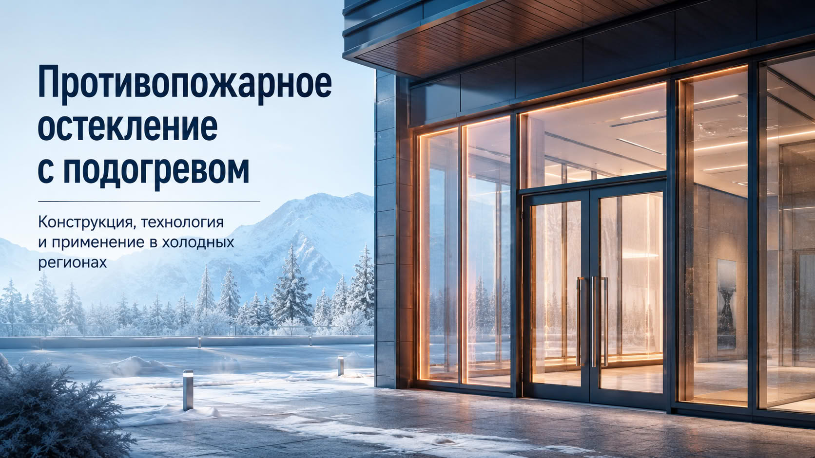 Прозрачная противопожарная конструкция
